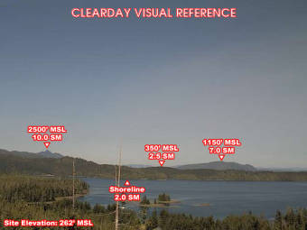 Webcam Edna Bay, Alaska: Edna Bay Airfield, View in Eastern Direction