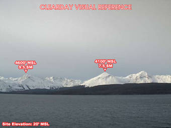 Webcam Eldred Rock, Alaska: Flugplatz Eldred Rock, Blick nach Westen