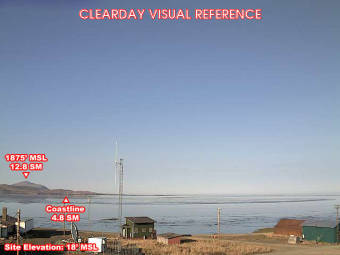 Webcam Goodnews Bay, Alaska: Campo d'Aviazione Goodnews Bay, Veduta verso il Sudovest