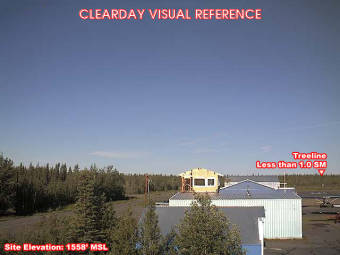 Webcam Gulkana, Alaska: Campo d'Aviazione Gulkana (PAGK), Veduta verso l'Ovest