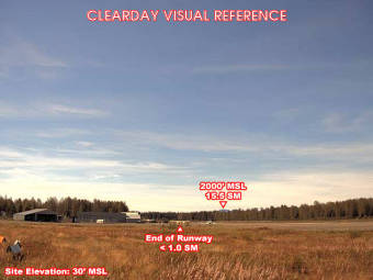 Webcam Gustavus, Alaska: Gustavus Airfield (PAGS), View in SouthWestern Direction