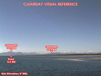 Webcam Gustavus Dock, Alaska: Gustavus Dock Airfield (PAGS), View in Western Direction