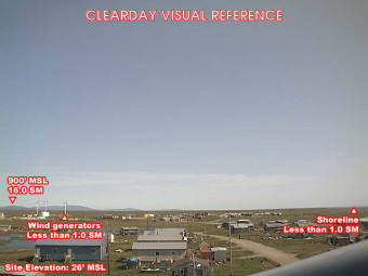 Webcam Hooper Bay, Alaska: Flugplatz Hooper Bay (PAHP), Blick nach Nordosten