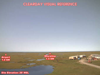 Webcam Hooper Bay, Alaska: Hooper Bay Airfield (PAHP), View in Western Direction