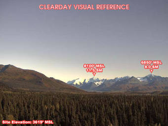 Webcam Isabel Pass, Alaska: Isabel Pass Airfield, View in SouthEastern Direction
