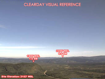 Webcam Knob Ridge, Alaska: Knob Ridge Airfield, View in Northern Direction