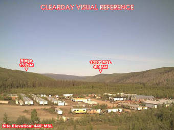 Webcam Livengood, Alaska: Livengood Airfield, View in Western Direction