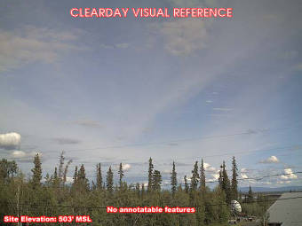 Webcam Minto, Alaska: Campo d'Aviazione Minto, Veduta verso l'Est