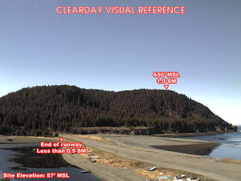 Webcam Nanwalek, Alaska: Nanwalek Airfield, View in SouthWestern Direction
