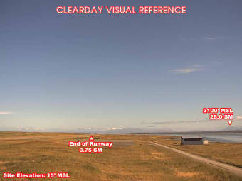 Webcam Nelson Lagoon, Alaska: Nelson Lagoon Airfield (PAOU), View in Eastern Direction