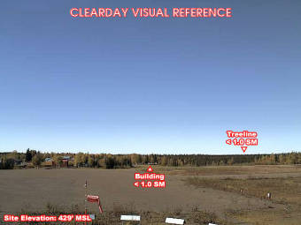 Webcam Nikolai, Alaska: Nikolai Airfield (PAFS), View in Western Direction