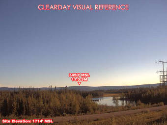 Webcam Northway, Alaska: Flugplatz Northway (PAOR), Blick nach Norden
