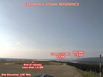 Webcam Nulato, Alaska: Campo d'Aviazione Nulato, Veduta verso il Sudovest