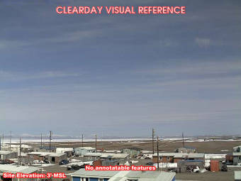 Webcam Point Hope, Alaska: Point Hope Airfield (PAPO), View in Eastern Direction