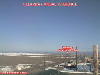 Webcam Point Hope, Alaska: Point Hope Airfield (PAPO), View in Western Direction