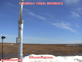 Webcam Point Lay, Alaska: Campo d'Aviazione Point Lay (PPIZ), Veduta verso l'Est