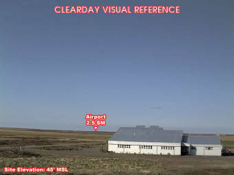 Webcam Port Heiden, Alaska: Port Heiden Airfield (PAPH), View in Northern Direction