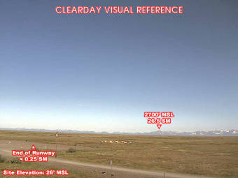 Webcam Quinhagak, Alaska: Campo d'Aviazione Quinhagak (PAQH), Veduta verso l'Est