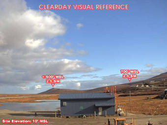 Webcam Scammon Bay, Alaska: Scammon Bay Airfield (PACM), View in Eastern Direction