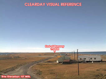 Webcam Shishmaref, Alaska: Campo d'Aviazione Shishmaref (PASH), Veduta verso il Sudovest