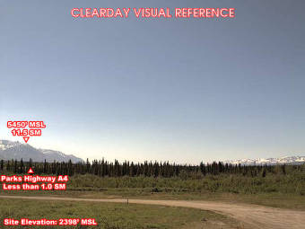 Webcam Summit, Alaska: Campo d'Aviazione Summit, Veduta verso il Sudovest