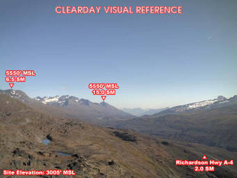 Webcam Thompson Pass, Alaska: Thompson Pass Airfield, View in Eastern Direction
