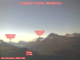 Webcam Thompson Pass, Alaska: Thompson Pass Airfield, View in Southern Direction