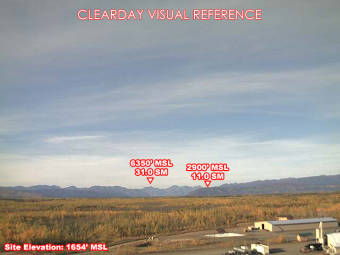 Webcam Tok, Alaska: Flugplatz Tok, Blick nach Südwesten
