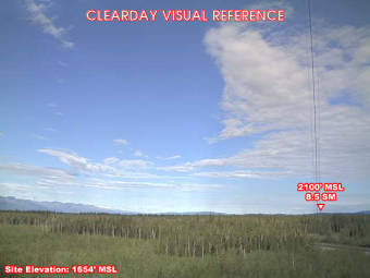 Webcam Tok, Alaska: Campo d'Aviazione Tok, Veduta verso il Nordovest