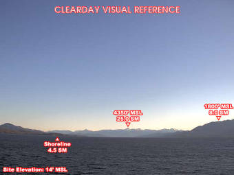 Webcam Twin Island, Alaska: Campo d'Aviazione Twin Island, Veduta verso il Nordest