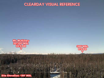 Webcam Willow, Alaska: Willow Airfield, View in Northern Direction