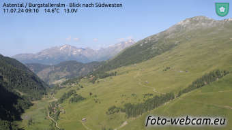 Webcam Mörtschach: HD Panorama Astental West