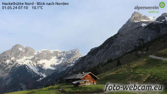 Webcam Werfenweng: HD Panorama Hackelhütte Nord