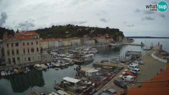 Webcam Piran: Port / Villa Piranesi