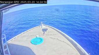 Webcam Norwegian Epic: Vue sur la Proue