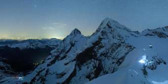 Webcam Kleine Scheidegg: roundshot 180°-Panorama Jungfrau - Ostgrat