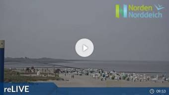 Webcam Norddeich: Spiaggia Norddeich