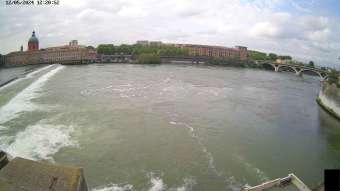 Webcam Toulouse: View over the Garonne River