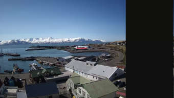 Webcam Húsavík: Vista verso l'Ovest