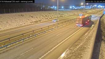 Webcam Sandefjord: Trafic E18 à Sandefjord