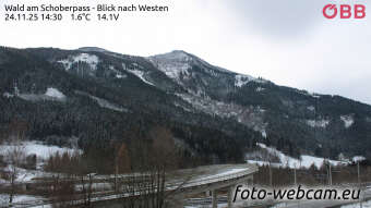 Webcam Wald am Schoberpass: HD Panorama Wald am Schoberpass