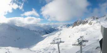 Webcam Andermatt: 360°-Panorama Schneehüenerstock - Andermatt Sedrun Disentis