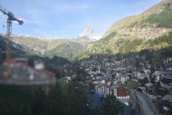 Webcam Zermatt: 50°-Panorama Schönegg Hotel - Zermatt Tourismus