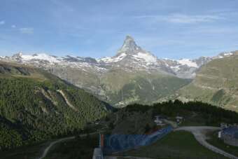Webcam Zermatt: 50°-Panorama Sunnegga - ZBAG