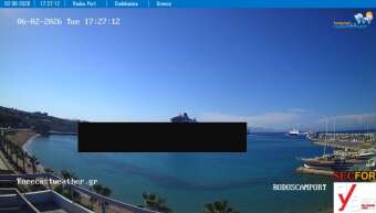 Webcam City of Rhodes: Port of Rhodes