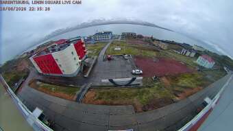 Webcam Barentsburg (Spitsbergen): Barentsburg Lenin Square