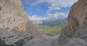 Webcam Val Gardena - Gröden: PANOMAX Langkofelscharte
