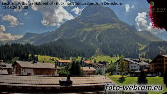 Webcam Lech am Arlberg: Panorama HD Haldenhof