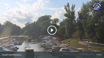 Webcam Veselí nad Moravou: Baťův Kanál